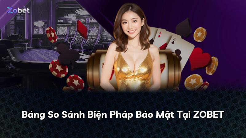 Bảng So Sánh Biện Pháp Bảo Mật Tại ZOBET